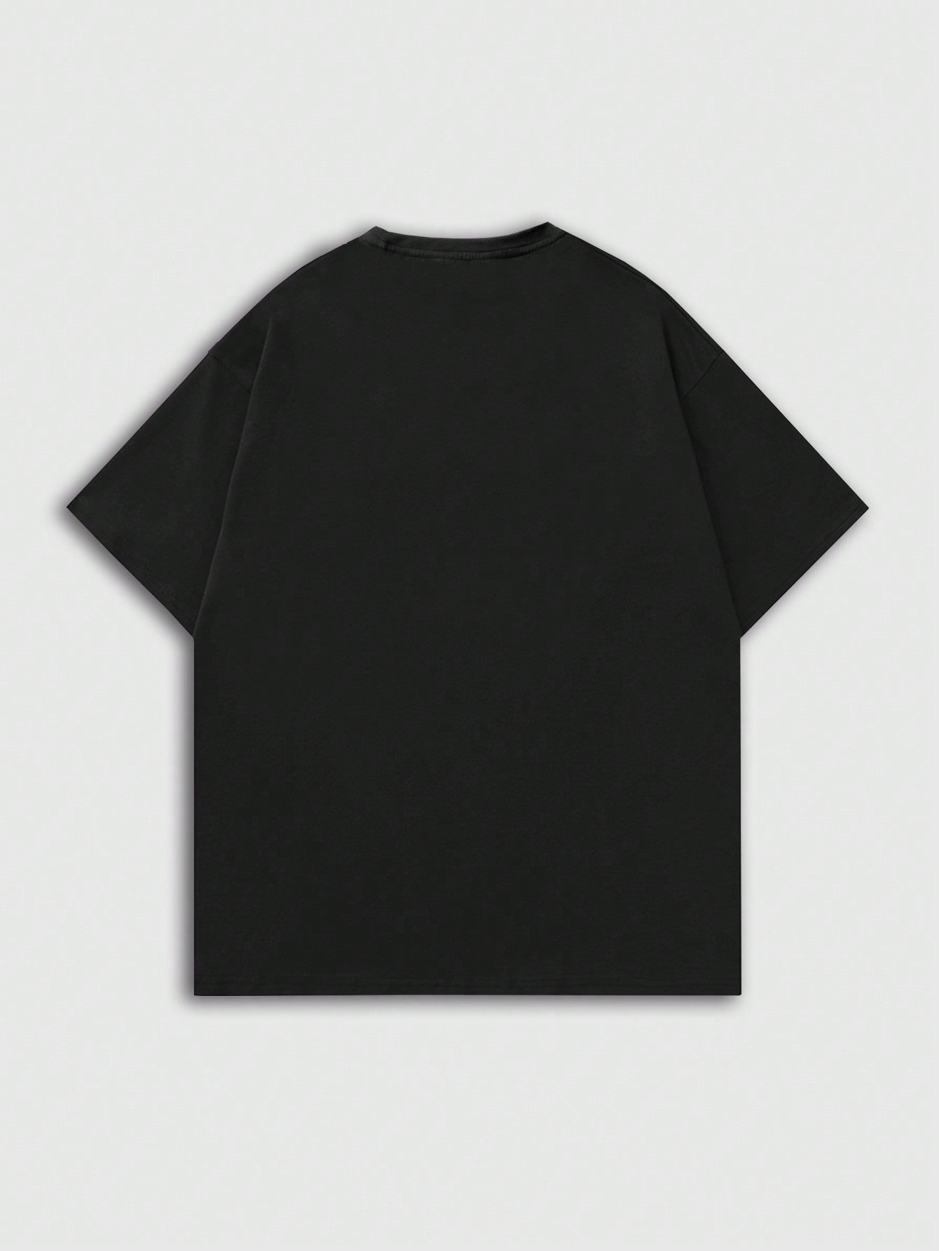 ROMWE Anime Men Anime Print Short Sleeve T-Shirt Is Suitable For Daily Wear In Spring And Summer, School