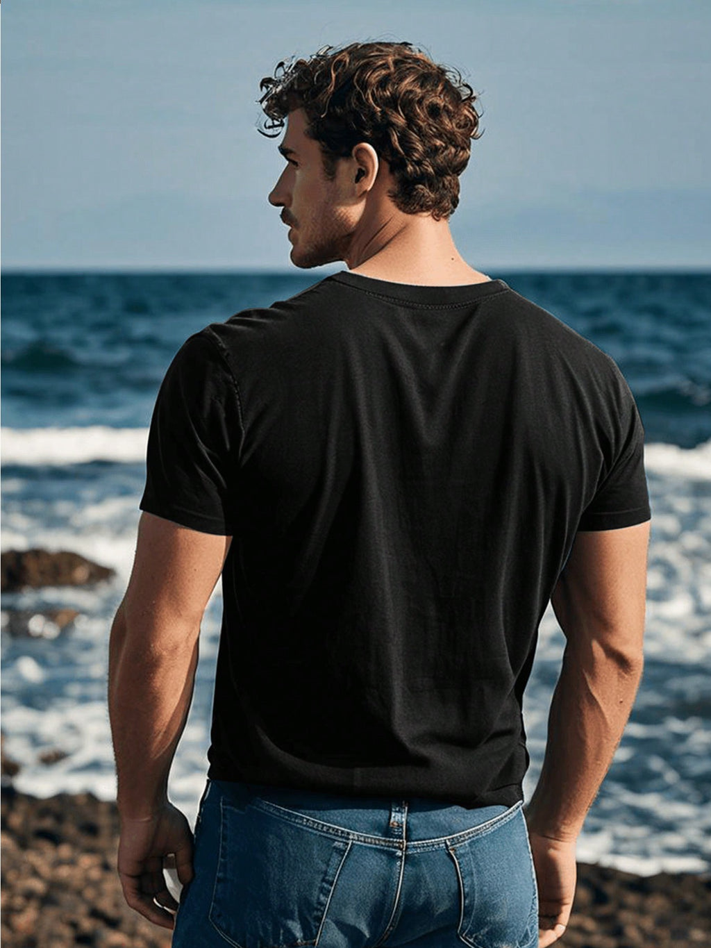 Cool Anime Character Printed Top, Casual And Fashionable Short Sleeved Round Neck T-Shirt, Men's Summer Outdoor Clothing, Versatile For Daily Casual Wear